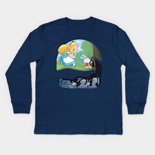 Alice in Troubleland Kids Long Sleeve T-Shirt